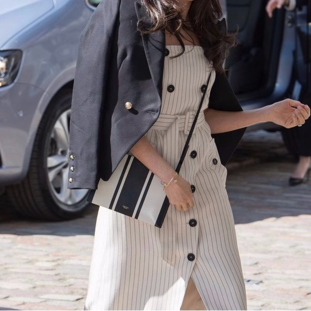 Genuine Leather Purse Strap Replacement for YSL Noir Silver Hardware - Picture 6 of 6